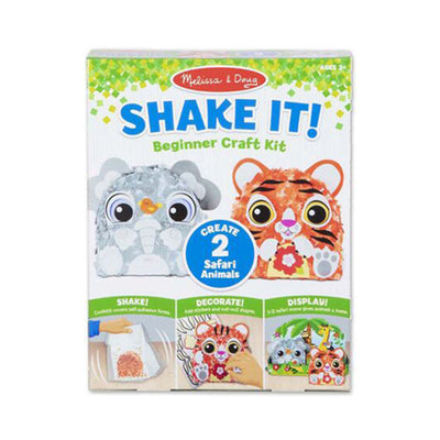 Melissa & Doug Shake It! Beginner Craft Kit - Safari Animals