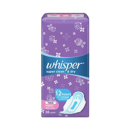Whisper Super Clean & Dry Regular Flow Wings Links 16s