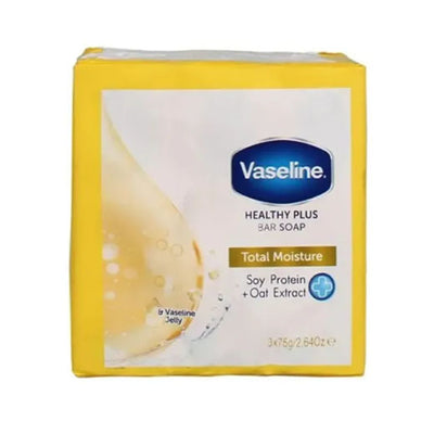 Vaseline Healthy Plus Bar Soap Total Moisture 3 Bars x 75g