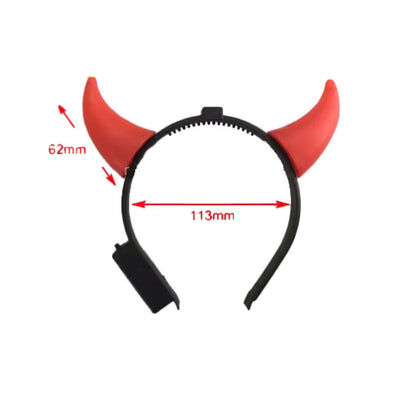 Halloween Red Horn Headband