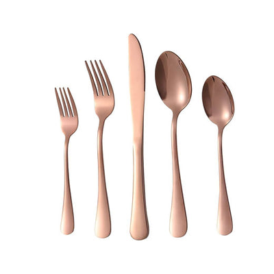 Gibson Home Stravidia Stainless Steel Flatware Set Rose Gold 20Pcs