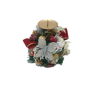 Christmas Single Spike Candle Holder Red Fab