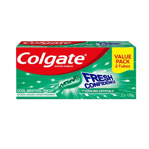 Colgate Fresh Confidence Cool Menthol 2 Tubes