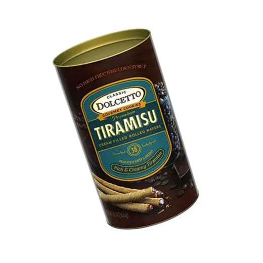 Dolcetto Tiramisu Cream Filled Rolled Wafers 340g