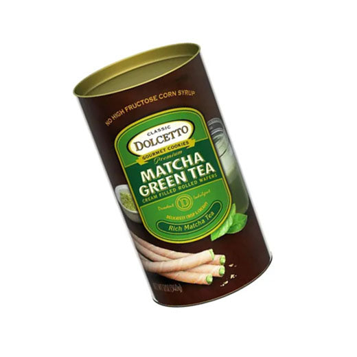 Dolcetto Matcha Green Tea Cream Filled Rolled Wafers 340g