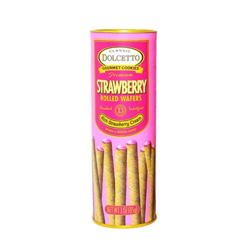 Dolcetto Strawberry Rolled Wafers 85g
