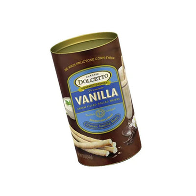 Dolcetto Vanilla Cream Filled Rolled Wafers 340g