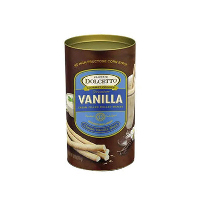 Dolcetto Vanilla Cream Filled Rolled Wafers 340g