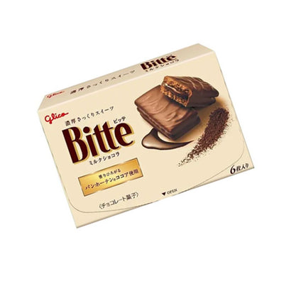 Glico Bitte Milk Chocolate 6 Pieces 96g