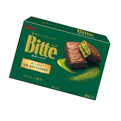 Glico Bitte Matcha Chocolate 6 Pieces 96g