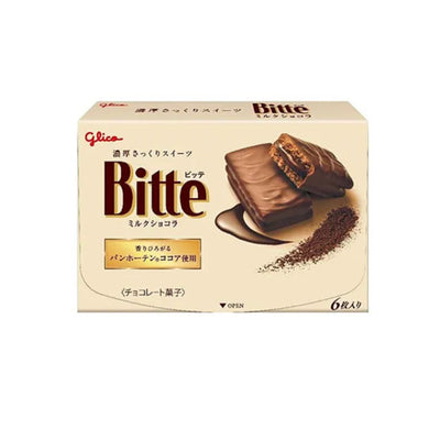 Glico Bitte Milk Chocolate 6 Pieces 96g
