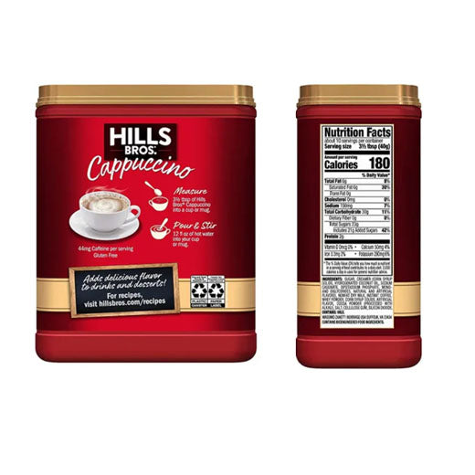 HILLS BROS. Cappuccino Hazelnut Drink Coffee Mix 396g