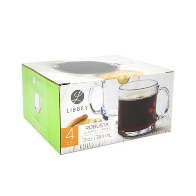 Libbey Robusta Mug4pc Set 13oz/384ml