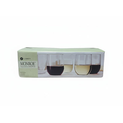 Libbey Monroe 8pcs Stemless Wine Glasses 16.8oz/497ml