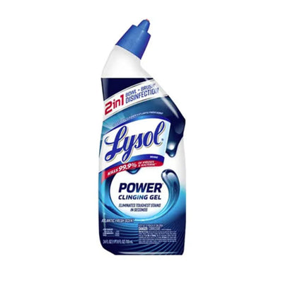 Lysol Toilet Cleaner Power Clinging Gel Atlantic Fresh Scent 24 FL OZ (709ml)
