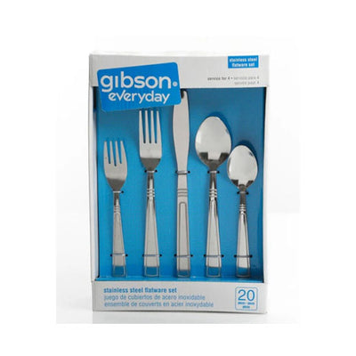 Gibson Everyday Stainless Steel Flatware Set 20Pcs