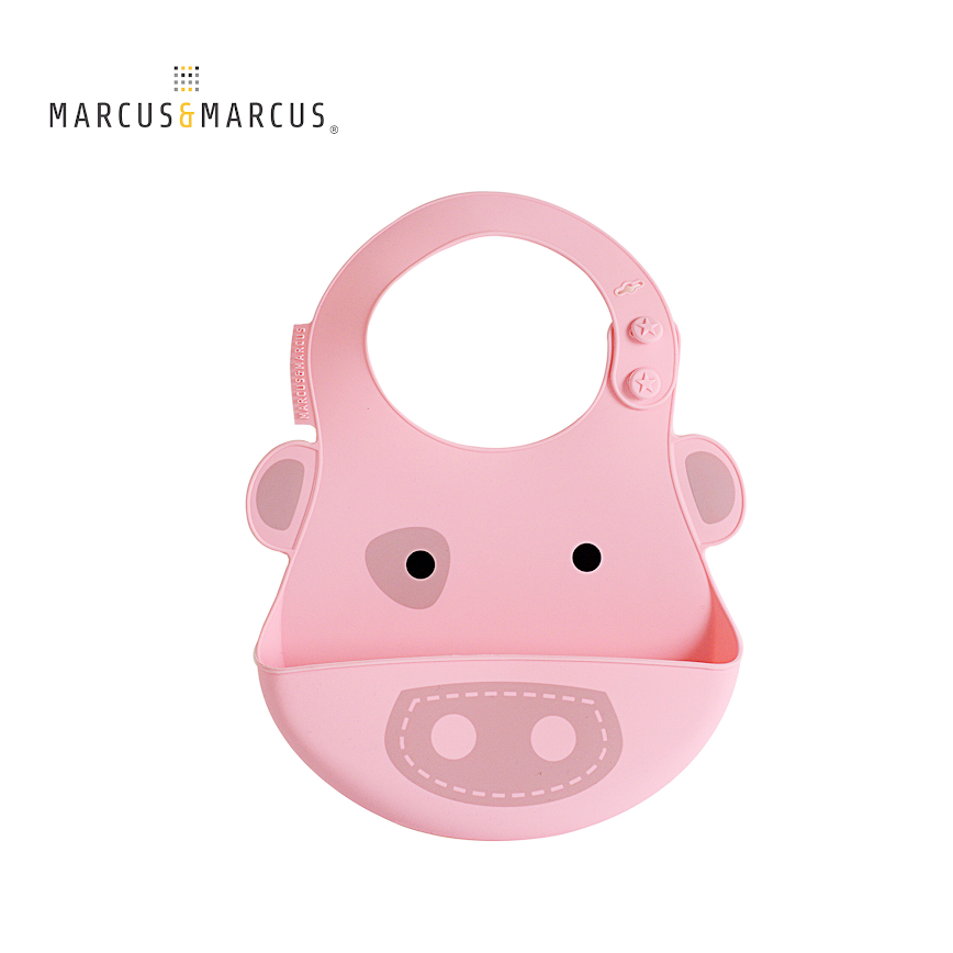 Marcus & Marcus Bib - Pink Pig