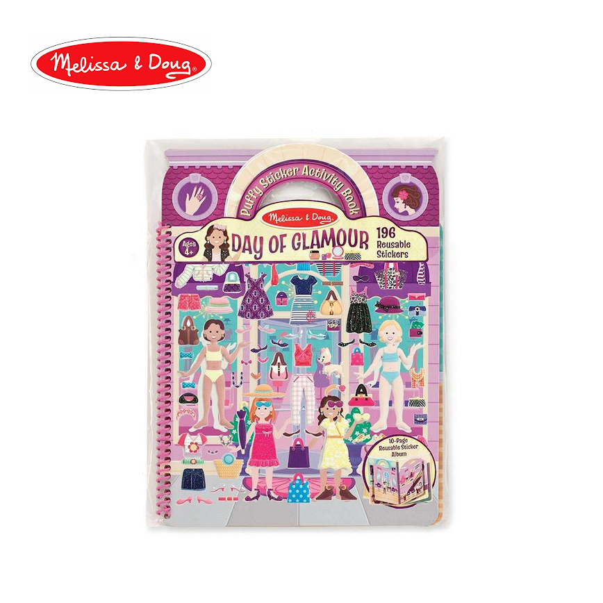 Melissa & Doug Puffy Sticker Activity Book - Day of Glamour