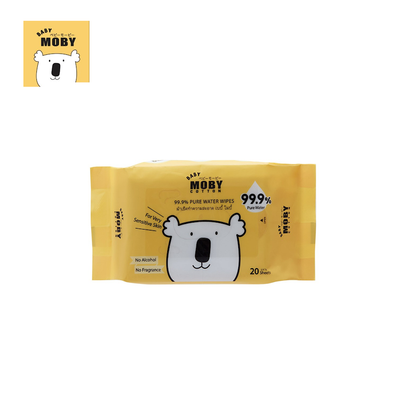 Baby Moby Pure Water Wipes 20 Sheets