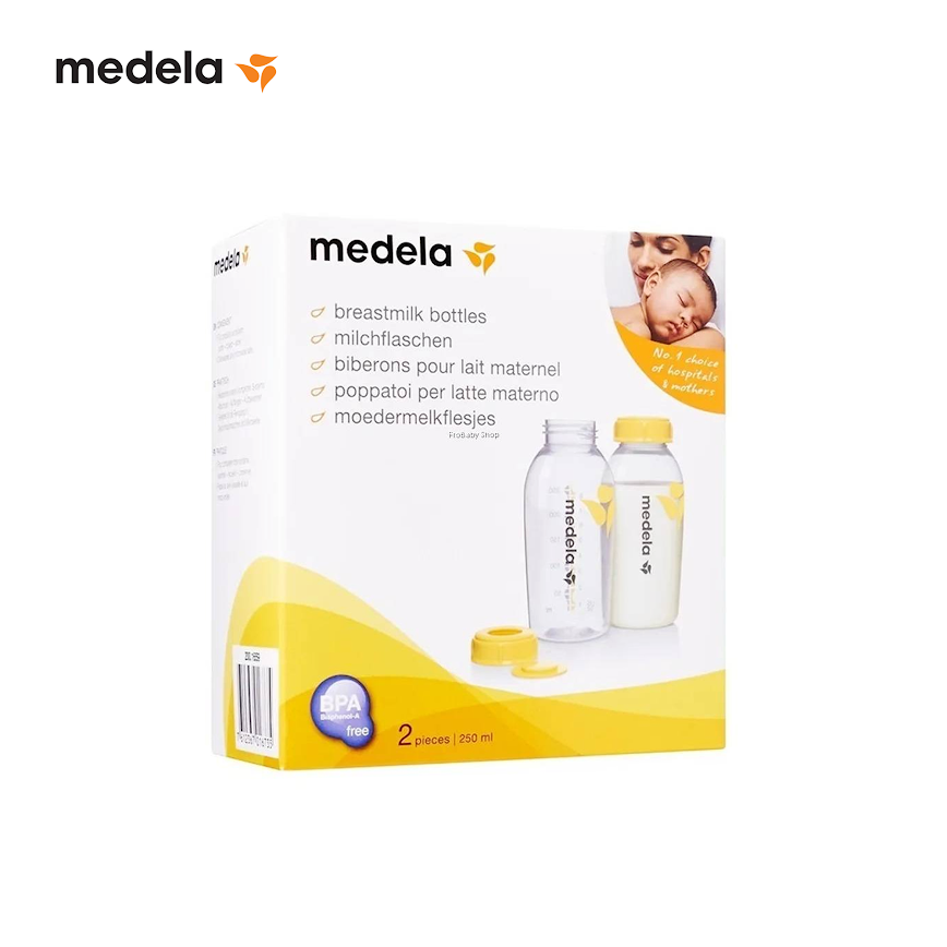 Medela Set of 2 Breast Milk Storage Bottles 250ml
