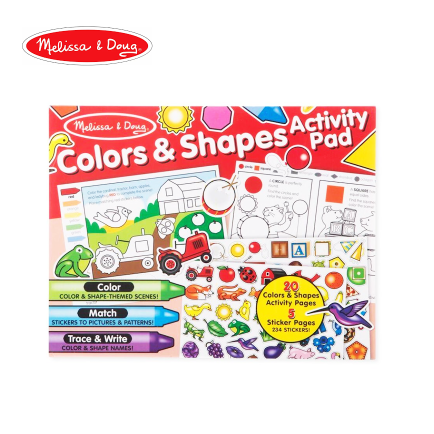 Melissa & Doug Activity Pad - Colors & Shapes