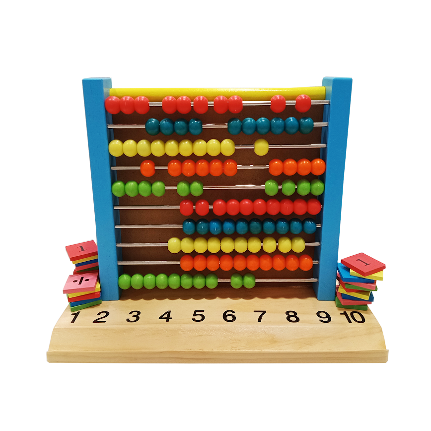 Wooden Color Bead Calculating Frame