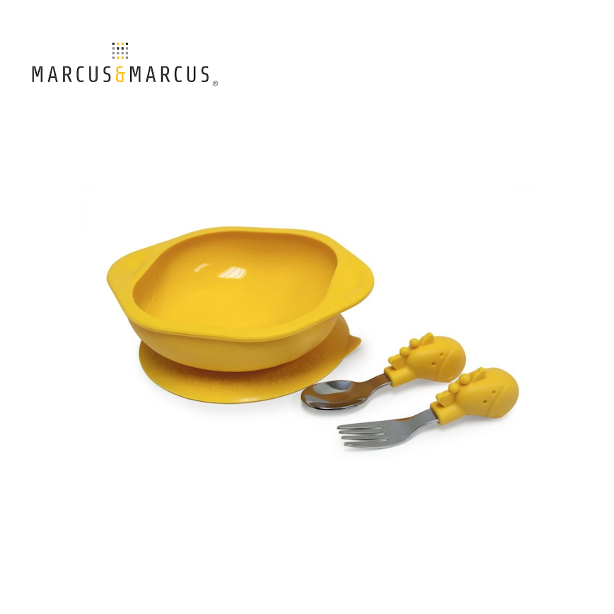 Marcus & Marcus Toddler Mealtime Set - Yellow Giraffe