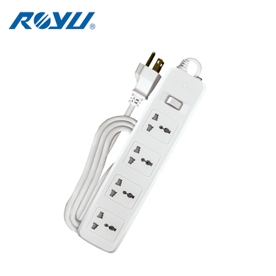 Royu 4 Gang Power Extension Cord with 1 Main Switch