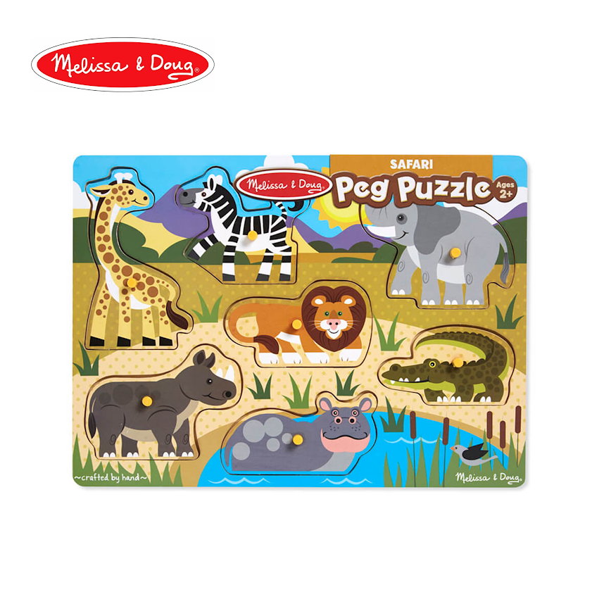 Melissa & Doug Peg Puzzles - Safari