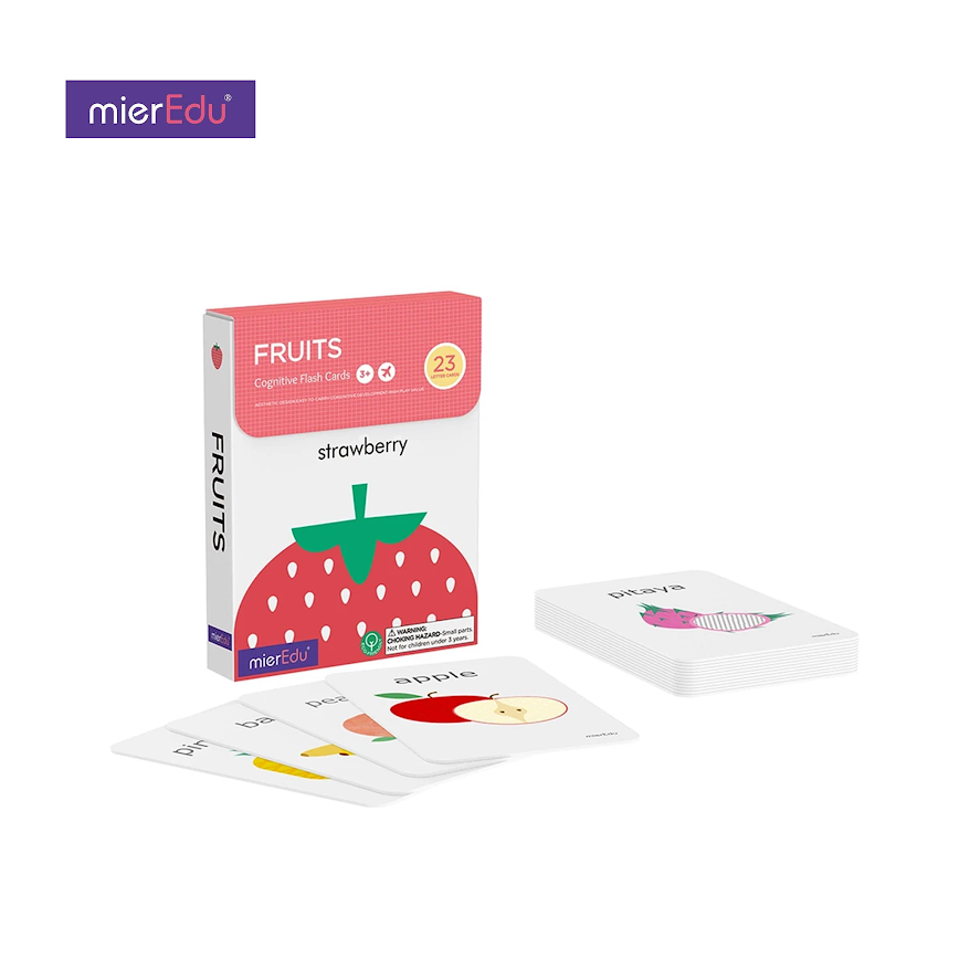 Mieredu Cognitive Flash Cards - Fruits