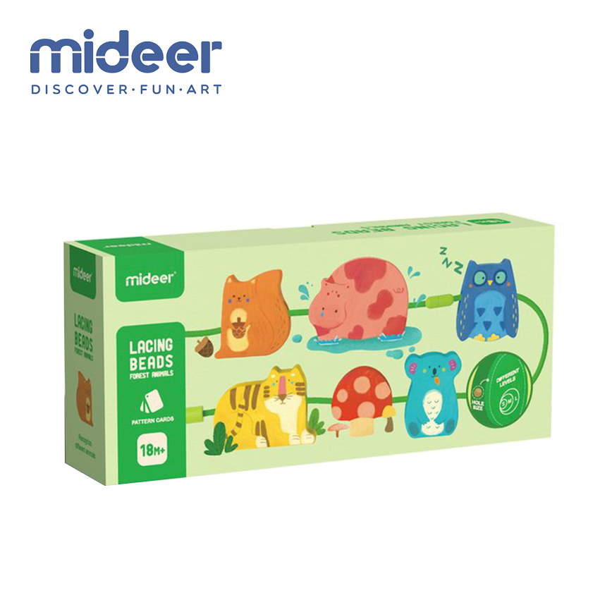 Mideer Lacing Beads- Forest Animals