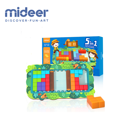 Mideer 5-in-1 Jungle Tetris Block Logic Challenge