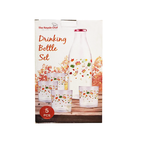The Royale Chef 5 Pc Drinking Bottle Set