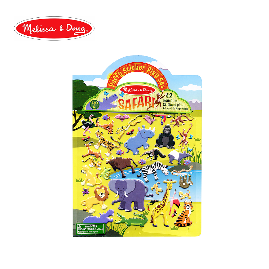 Melissa & Doug Reusable Stickers Plus - Safari