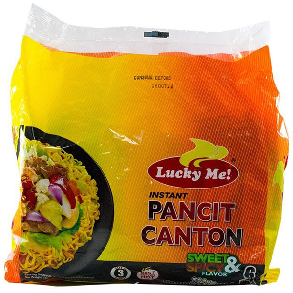 LUCKY ME! PANCIT CANTON SWEET AND SPICY MULTIPACK 6S