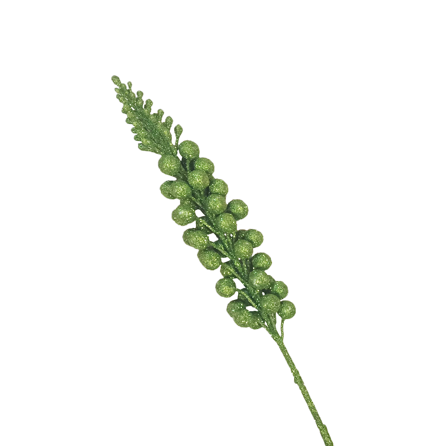 Artificial Christmas Glittered Long Pick