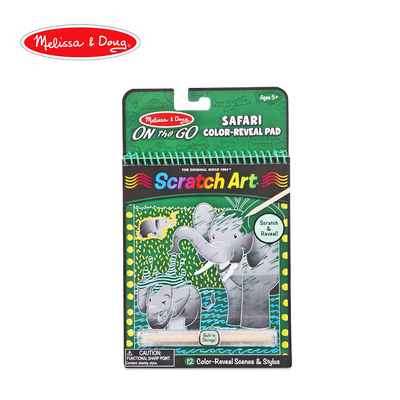 Melissa & Doug On-the-Go Scratch Art - Safari