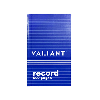 Valiant Record Book 500 Pages