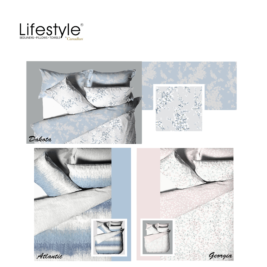 Lifestyle Cotton USA- 300 Thread Count Printed- 3PC Set- Full