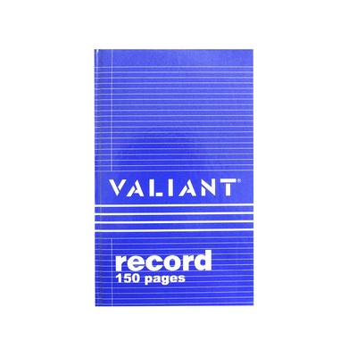 Valiant Record Book 150 Pages