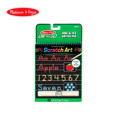 Melissa & Doug : Scratch Art - ABC & 123 Writing Pad