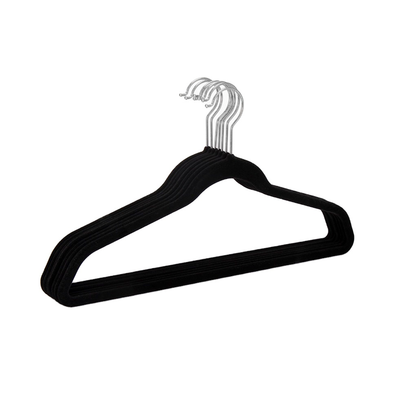 50pc Black Non-Slip Velvet Hanger