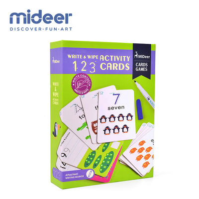 Mideer Write & Wipe Activity 123 Cards
