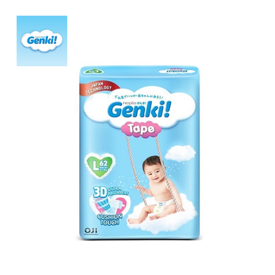 Genki 62 Pcs Tape Diaper - Large