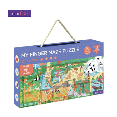 Mieredu My Finger Maze Puzzle - At The Zoo