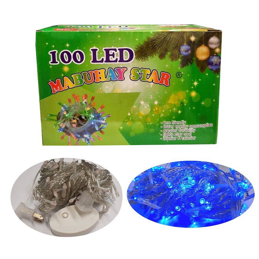 Mabuhay Star Christmas Ice Bar LED Light 100L - Blue