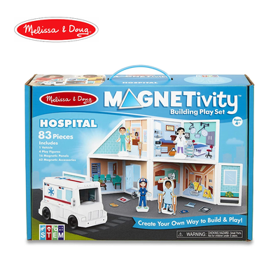 Melissa & Doug Magnetivity Building Playset - Hospital