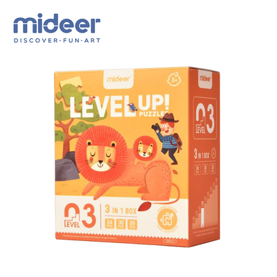 Mideer Level Up! 3 in 1 Puzzle Level 3 - Natural Scene