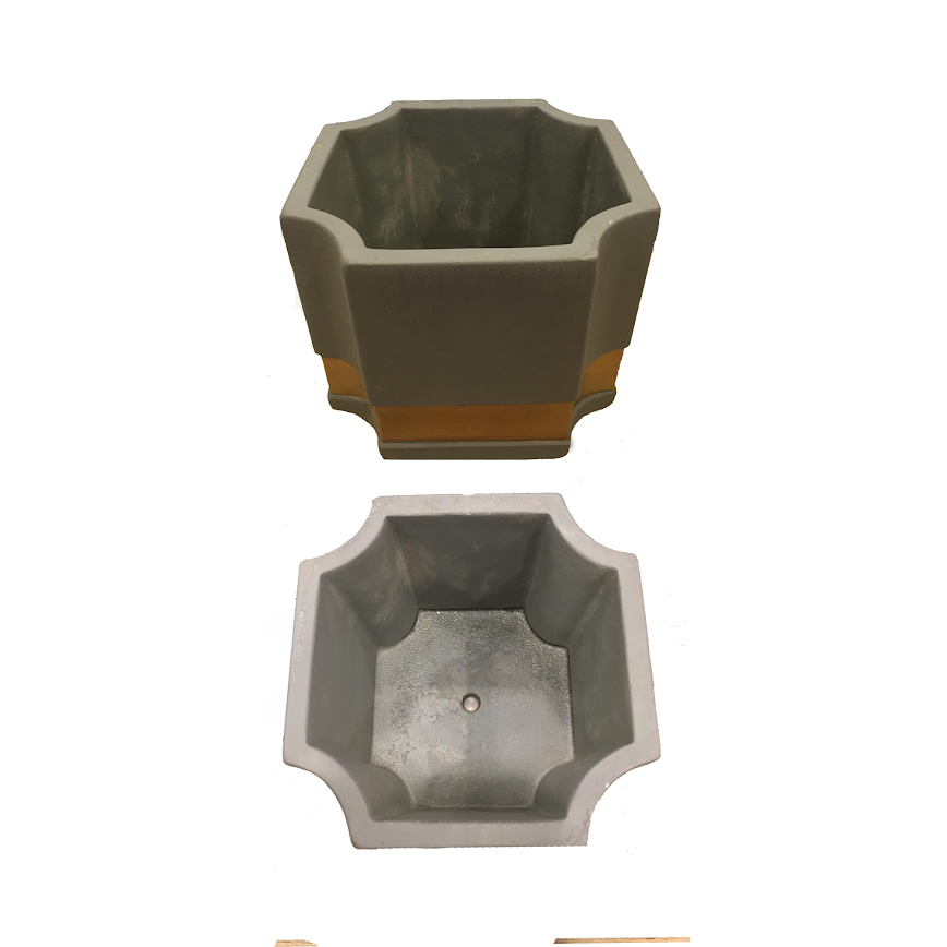 Octagonal Indoor Ceramic  Pot