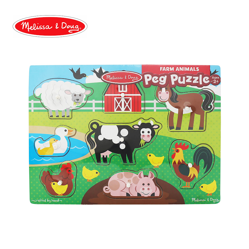 Melissa & Doug Peg Puzzle - Farm